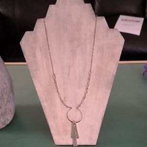 Paparazzi Silvertone Necklace with Pendant
